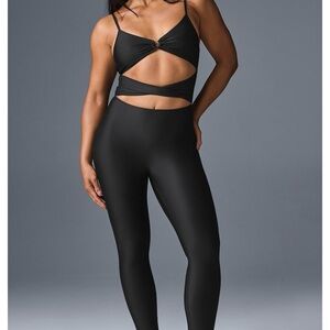 ALO Yoga Sleek Black Jumpsuit